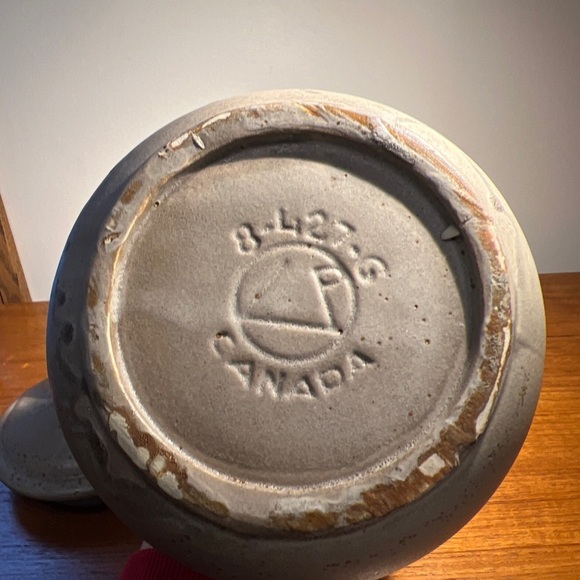 Vintage 1970s Laurentian Lava Drip Glaze Canister Large Jar Brutalist Pottery - Picture 2 of 15